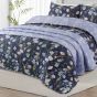 Lulu Navy Bedspread 195x230cm