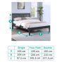 Luna Off Black Bed Frame