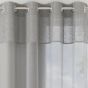 Madrid Grey Eyelet Voile Panel