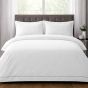 200 Thread Count Mayfair White 100% Cotton Duvet Cover Set