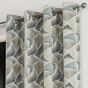 Miami Navy Ready Made Eyelet Curtains