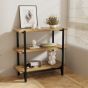 Monaco Oak 3 Tier Shelf Unit