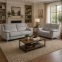 Monroe Ash Grey 3 Seater Sofa BULKY