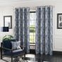Monterey Blue Ready Made Eyelet Curtains
