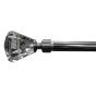 16/19mm Naples Stainless Steel Extendable Curtain Pole