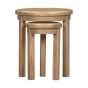 Chatsworth Medium Oak Nest of Side Tables