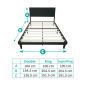 Nevada Black Bed Frame