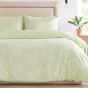 Nirvana Green Cotton Rich Duvet Cover Set