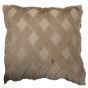 Nyla Hatched Taupe Cushion Cover