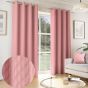 Osaka Pink Thermal Ready Made Eyelet Curtains