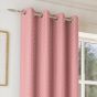 Osaka Pink Thermal Ready Made Eyelet Curtains