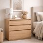 Oslo Oak 3 Drawer Chest of Drawers