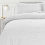 Paloma Quilted White Duvet Cover Set