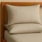 Percale Natural Pillowcase Pair