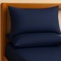 Percale Navy Pillowcase Pair