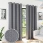 Porto 90 x 90 Grey Ready Made Eyelet Curtains