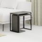 Vista Retro Grey Nest of 2 Tables