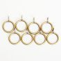 16/19mm Ball Antique Brass Curtain Ring 8 Pack