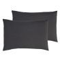 Percale Charcoal Pillowcase Pair