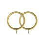 16/19mm Ball Antique Brass Curtain Ring 8 Pack