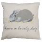 Rabbit Natural Filled Cushion