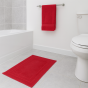 500gsm Zero Twist Red Bathmat