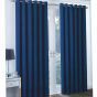 Riga 90" x 90" Navy Ready Made Eyelet Curtains