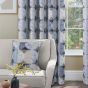 Rondo Blue Ready Made Eyelet Curtain