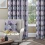 Rondo Purple Ready Made Eyelet Curtains
