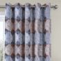 Rondo Terracotta Ready Made Eyelet Curtain
