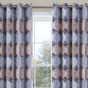 Rondo Terracotta Ready Made Eyelet Curtain