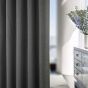 Serene Charcoal Blackout Ready Made Eyelet Curtains