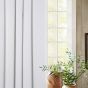 Serene White Blackout Ready Made Eyelet Curtains