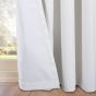 Serene White Blackout Ready Made Eyelet Curtains