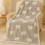Sheep Sherpa Grey Throw 130x170
