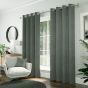 Cannes Silver Ready Made Eyelet Curtains