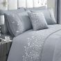 Butterfly Silver Cotton Rich Duvet Cover Set