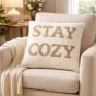 Stay Cozy Natural Filled Cushion