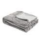 Stripe Faux Fur Grey Throw 150x200cm