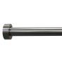 Stud 25/28mm Silver Extendable Curtain Pole