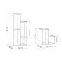 Sule White Plant Stand
