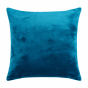 Chenille Plain Teal Filled Cushion