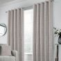 Treviso Oatmeal Ready Made Eyelet Curtains