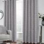Treviso Silver Ready Made Eyelet Curtains