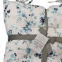 Trailing Flower Blue Seat Pad Pair