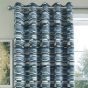 Utah Blue Blackout Ready Made Eyelet Curtains