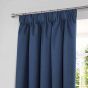 Venus Navy Blackout Ready Made Pencil Pleat Curtains