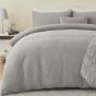 Verbier Silver Cotton Mix Duvet Cover Set