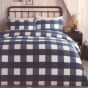 Willington Navy Flannelette Duvet Set