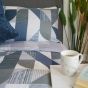 Xavier Grey & Navy Cotton Rich Duvet Set